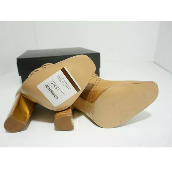 🆕Rachel Zoe Tan Platform High Heels Ankle Boots - Picture 7 of 7